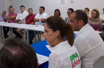 Gina trabajará conjuntamente con el sector empresarial en beneficio de Cozumel