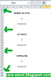 Membuat Label Undangan dengan Excel