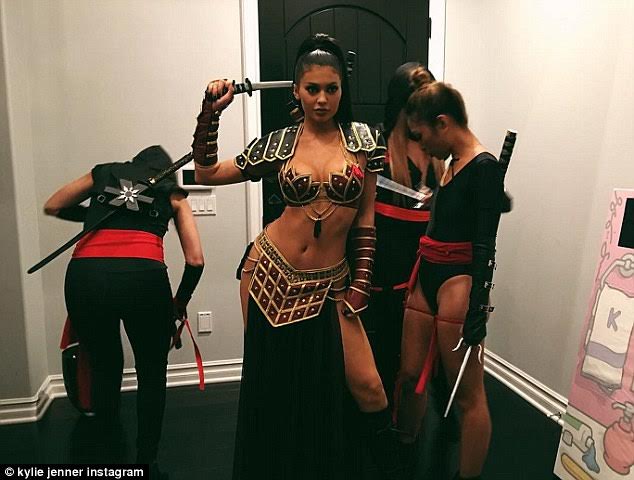 Kylie Jenner dresses up as Warrior Princess - Xena for Halloween