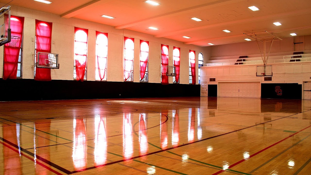 Fitness Center With Basketball Court
