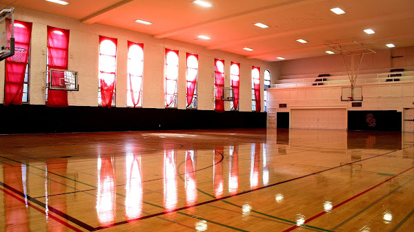 Fitness Center With Basketball Court