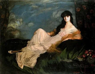 Retrato de la condesa Anna de Noailles de Ignacio Zuloaga