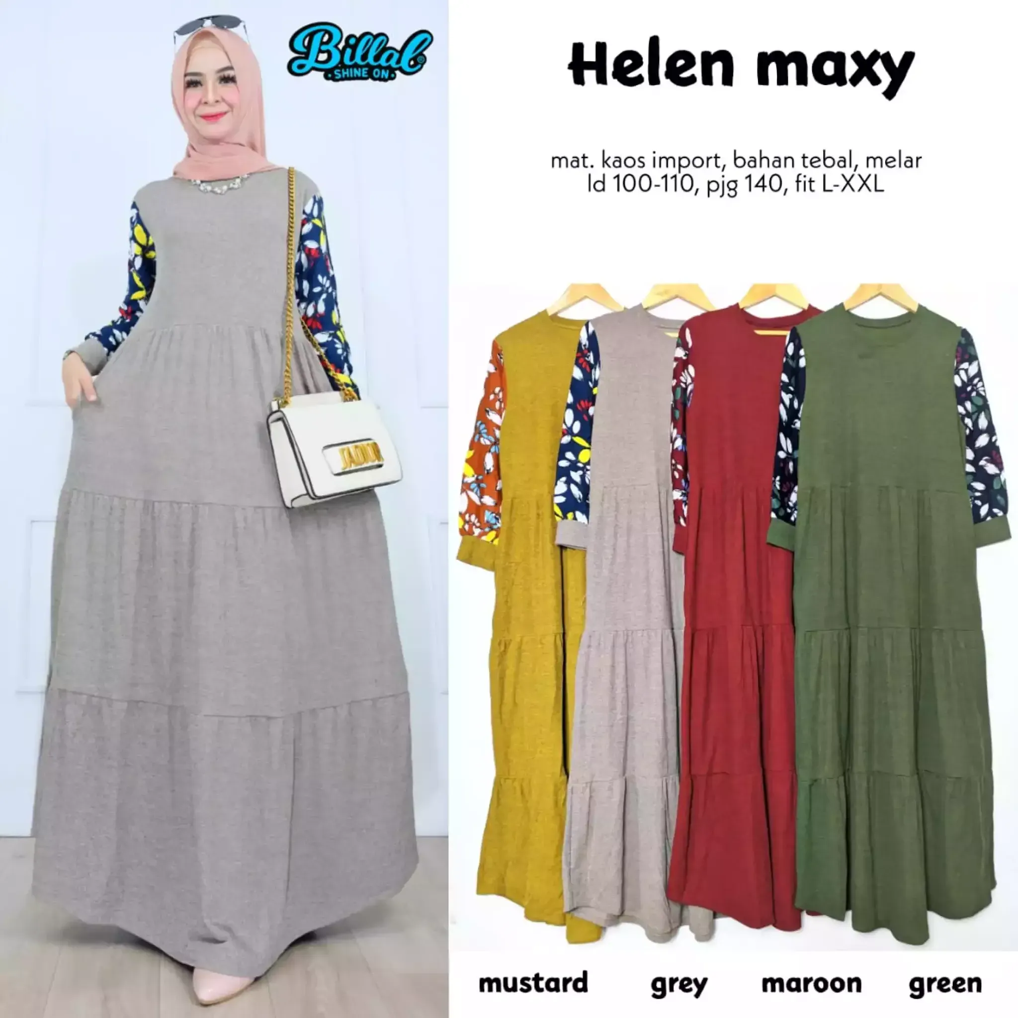 Helen Maxy Gamis Batik Kombinasi Polos 2020 Model Gamis Batik Kombinasi Polos Terbaru 2020 Model Gamis Polos Terbaru 2020 Model Gamis Simple - Model baju gamis kombinasi batik