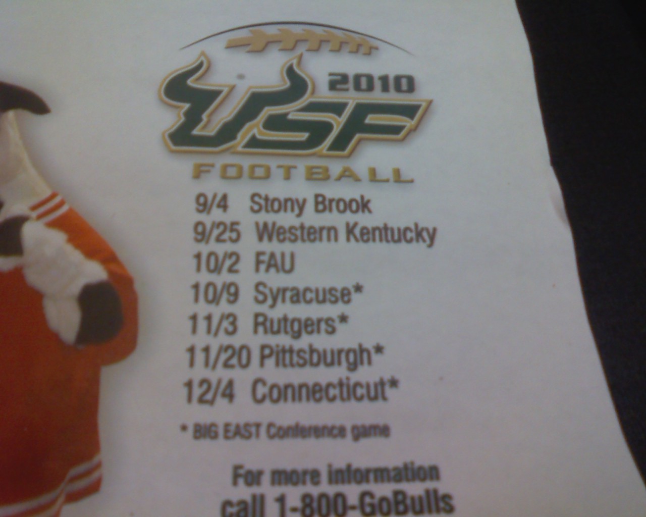 usf football  schedule