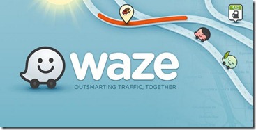 Waze app helps you to find the best route