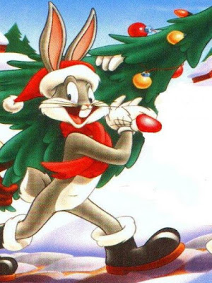 imagen de bugs Bunny vestido de papa noel