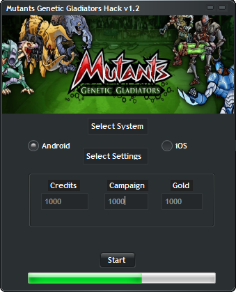 Mutants Genetic Gladiators Game Hack V1.2