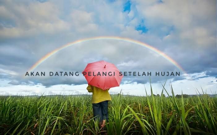 Gambar Kata Pelangi Setelah Hujan - Gambar Bijak