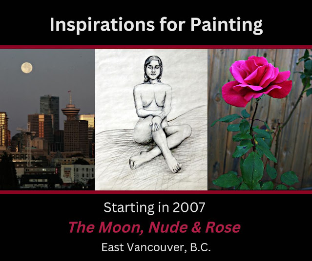 Inspirations for painting, The Empress Moon Meditates Upon the Rose of Gratitude