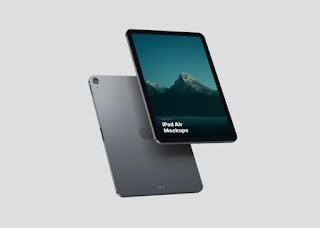 Floating iPad Air Mockup Set