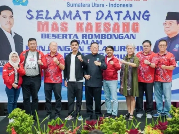 Targetkan PSI Lolos ke Senayan Pemilu 2024, Kaesang Pangarep Silaturahmi ke PSMTI di Medan