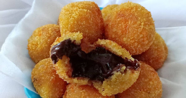 Resep Bola Bola Pisang Coklat Lumer Goreng Cispy