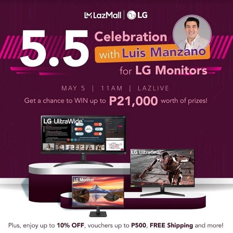 LG Monitor Madness on 5.5 Lazada Live