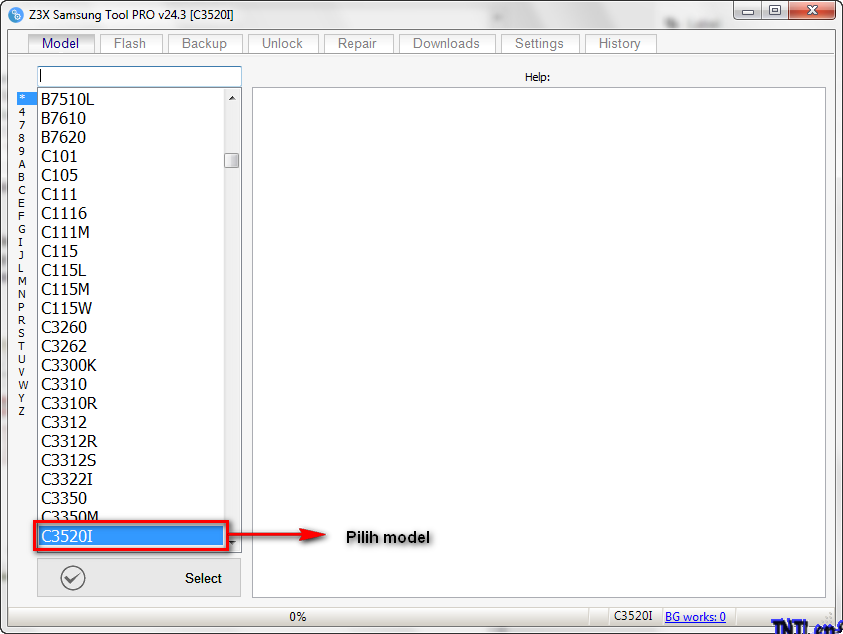 FIRMWARE SAMSUNG C3520/C3520I (tutorial buka kunci)