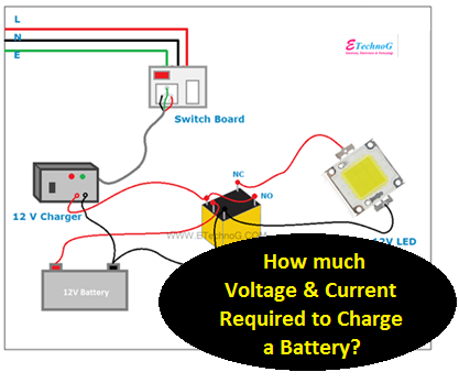 Current and Voltage required to charge battery