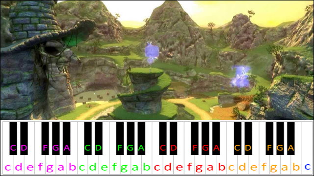 Spiral Mountain (Banjo-Kazooie) Piano / Keyboard Easy Letter Notes for Beginners