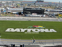Looking across the Daytona International Speedway