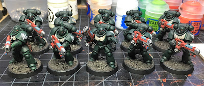 Dark Angels Primaris Hellblasters WIP week 3 progress