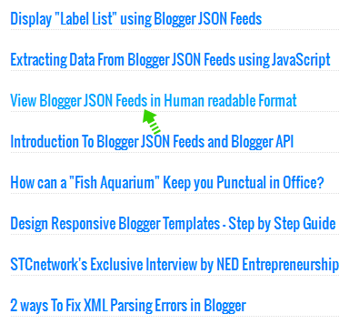 recent posts with styles