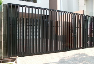 gambar model pagar rumah modern dari besi