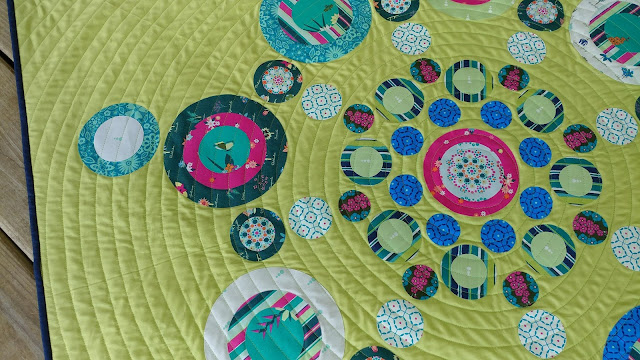 Flurry quilt pattern by Slice of Pi Quilts using Loved to Pieces fabric by Mathew Boudreaux (aka Mister Domestic) for Art Gallery Fabrics