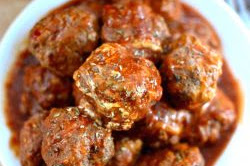 Bobby Flay’s Meatball {and sauce!} Recipe