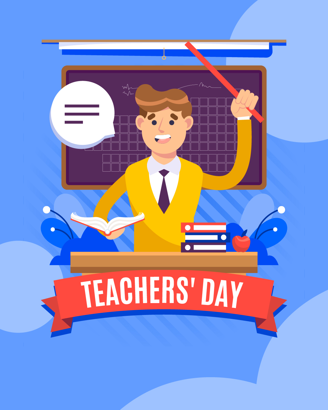 Poster Ucapan Selamat Hari Guru Sedunia 2023