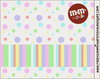 Free Printable M & Ms Label. 