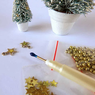 Christmas trees in miniature making of