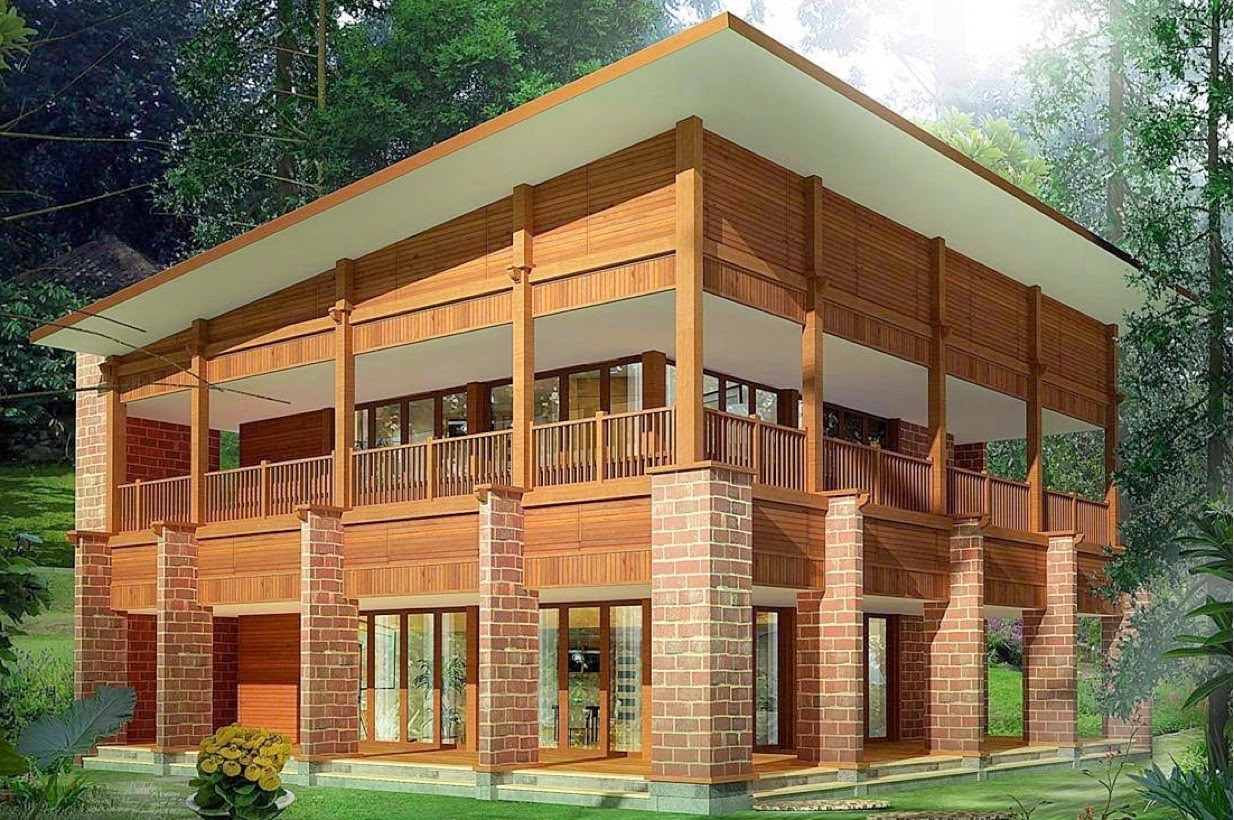 Gambar Rumah  Kayu Minimalis Modern  Desain Cantik 