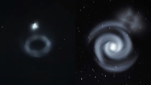 Spirals of blue light in New Zealand night sky leave stargazers ‘kind of freaking out’ plus more 1