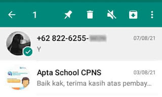 tombol delete untuk hapus wa