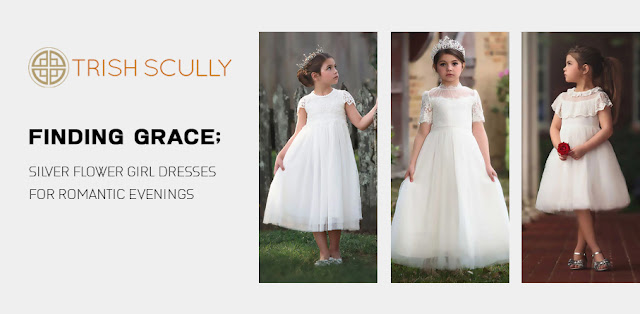 Silver Flower Girl Dresses for Romantic Evenings