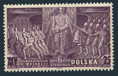 Poland  Polish Legion,25th Annoversary Marshal Pilsudski,Troops