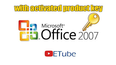  a menage unit of measurement of work suites in addition to productivity software for Windows MS Office 2007 activated amongst Product Key