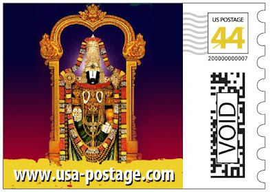 Shirdi Sai Baba in US Postage Stamp With Hindu Deities