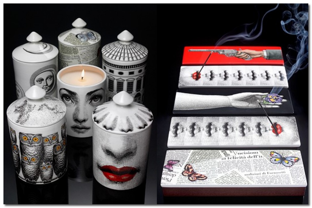  wallpaper to scarves & umbrella stands. Fornasetti Frangrance