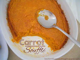 Carrot Soufflé {or Sweet Potato Soufflé} | From Leesh and Lu's Recipe Box