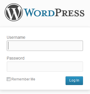 halaman login website wordpress anda