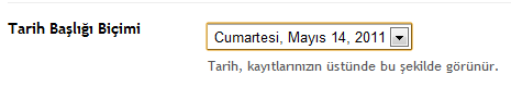 iDream Blogger Teması Tarih Ayarı