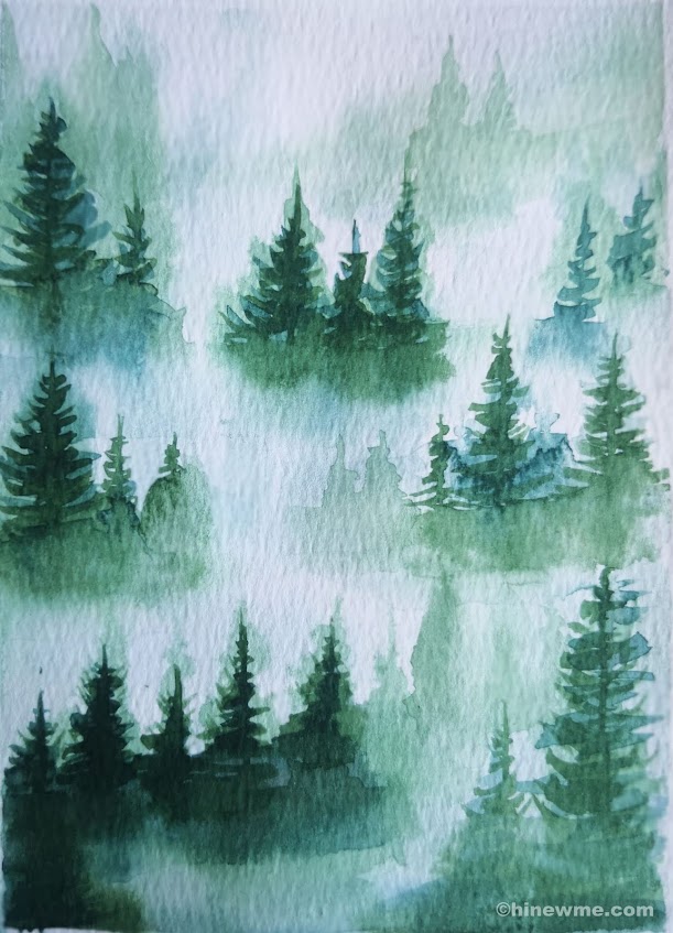 3ways skills draw the autumn tree,13 watercolor ideas, come to see my skill tips.