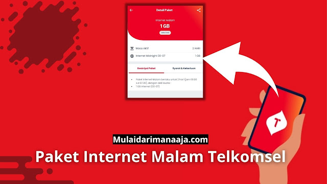 paket internet malam Telkomsel dari jam berapa