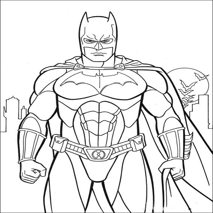 Batman Printable Coloring Pages