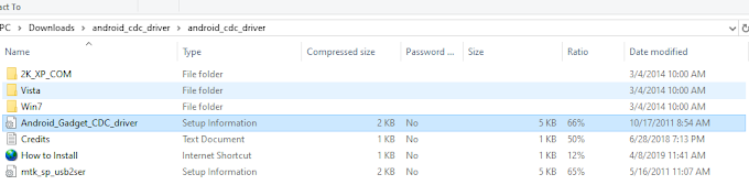 Download Android CDC Driver on Windows 10/8/7