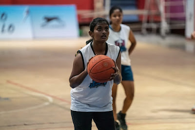 यशला गवसणी घालणारी बास्केटबॉल खेळाडू अदिती बजरंग पारगावकर./ Aditi Bajrang Pargavkar.