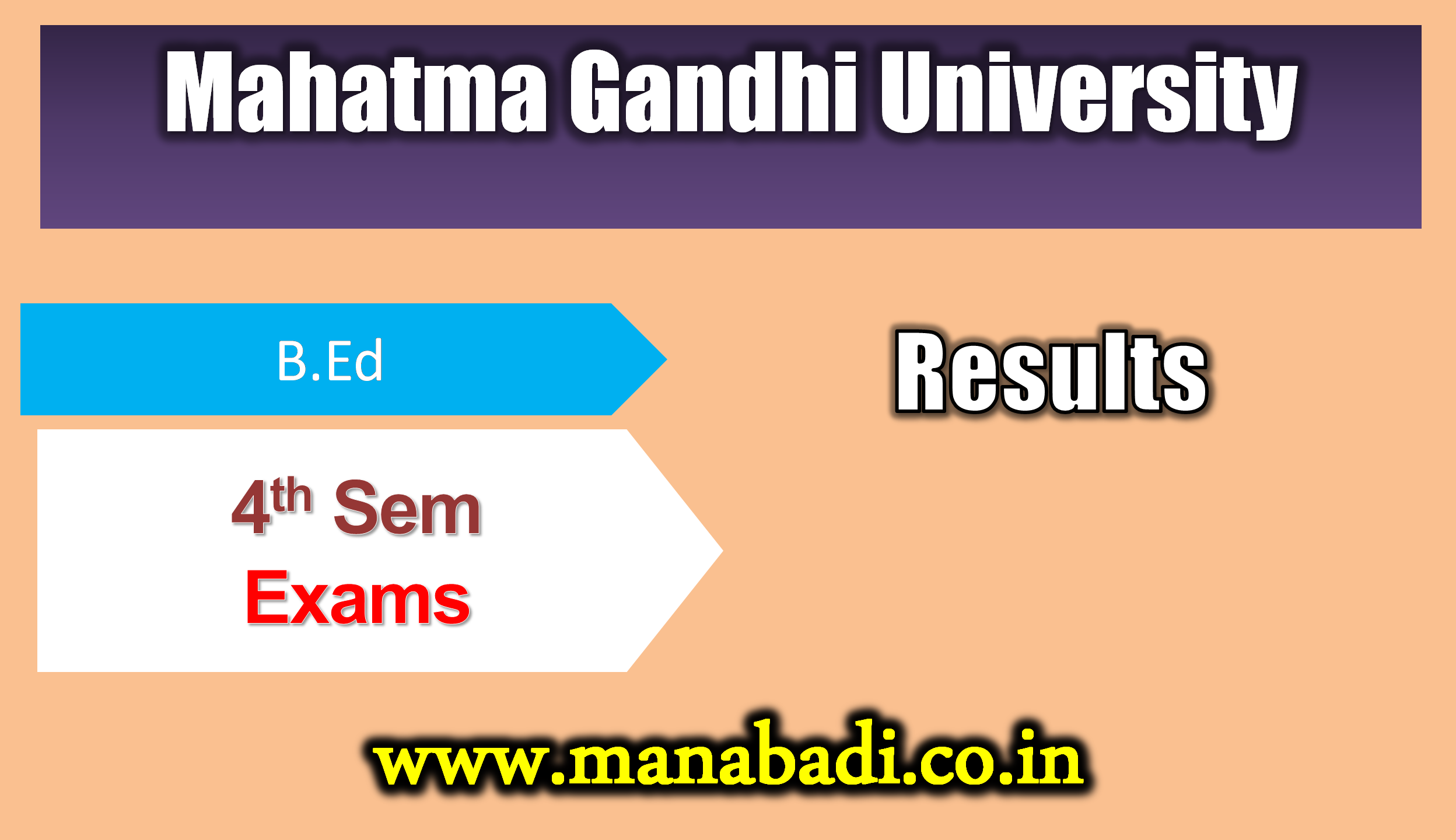 Mahatma Gandhi University B.Ed. 4th-Sem Reg./Backlog Sep-2023 Revaluation Results