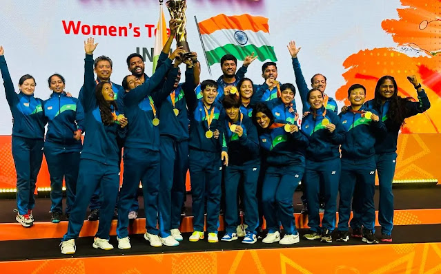 ஆசிய பேட்மிண்டன் 2024 - முதல் முறையாக இந்தியா சாம்பியன் / Asia Badminton 2024 - India champions for the first time