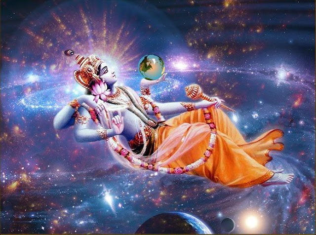 Lord Vishnu and Goddess Earth