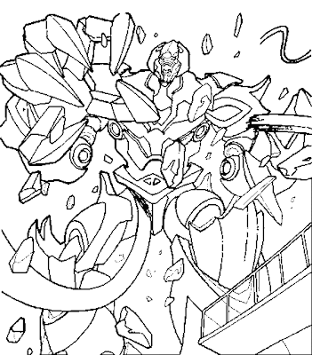 Transformer Coloring Pages for Kids 