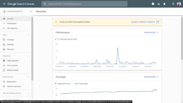 Webmaster tool and Google search console